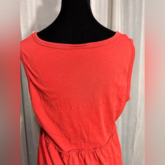 J.Jill Rust Orange Tiered Sleeveless Maxi Dress - Picture 3 of 4